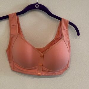 Daisy Coral Button-Front Bra